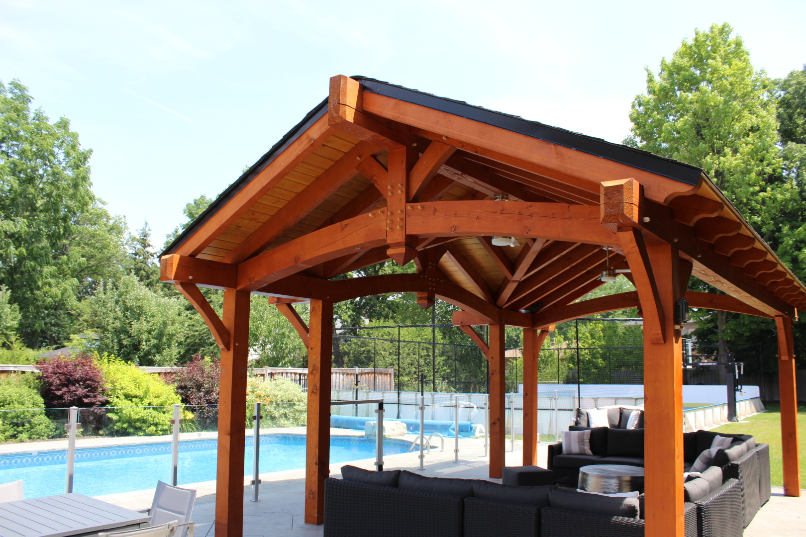 Etobicoke Gazebo - Gazebos - Timber Frame Solutions